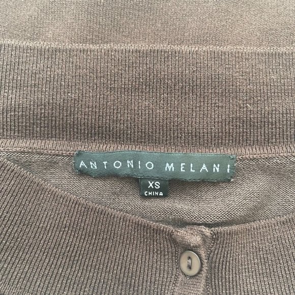 Antonio Melani Off-The-Shoulder Top Sweater Silk and Cotton Blend Size XS - - Picture 10 of 11